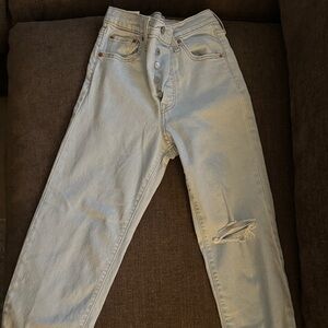 Levi's ribcage straight ankle 26